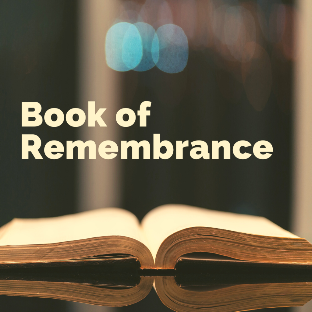 book of remembrance